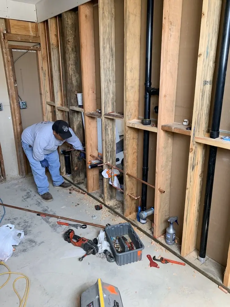 Commercial rough-in plumbing for Gas Line Repair in Los Angeles
